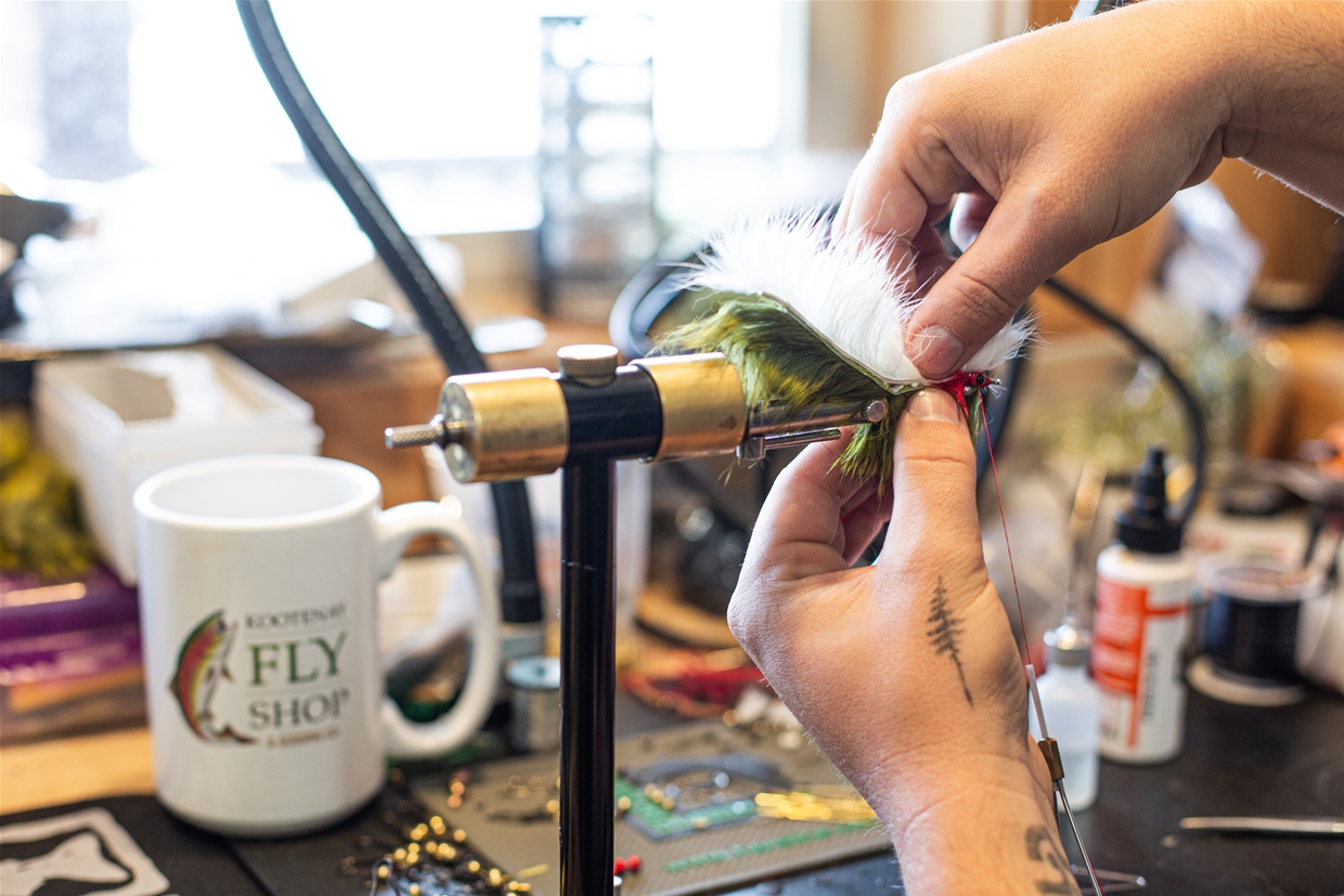 Fly tying supplies available at Kootenay Fly Shop
