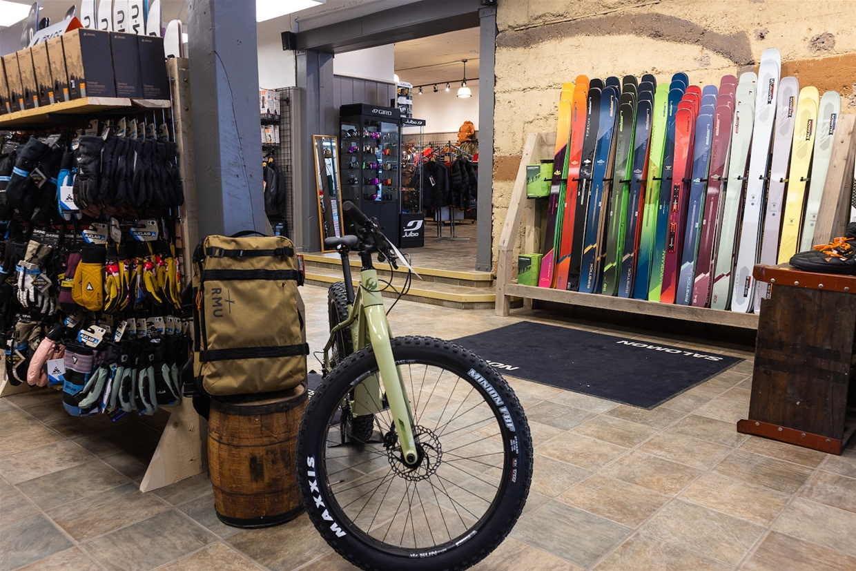 Winter sports goods and ski hardware at Ski Base