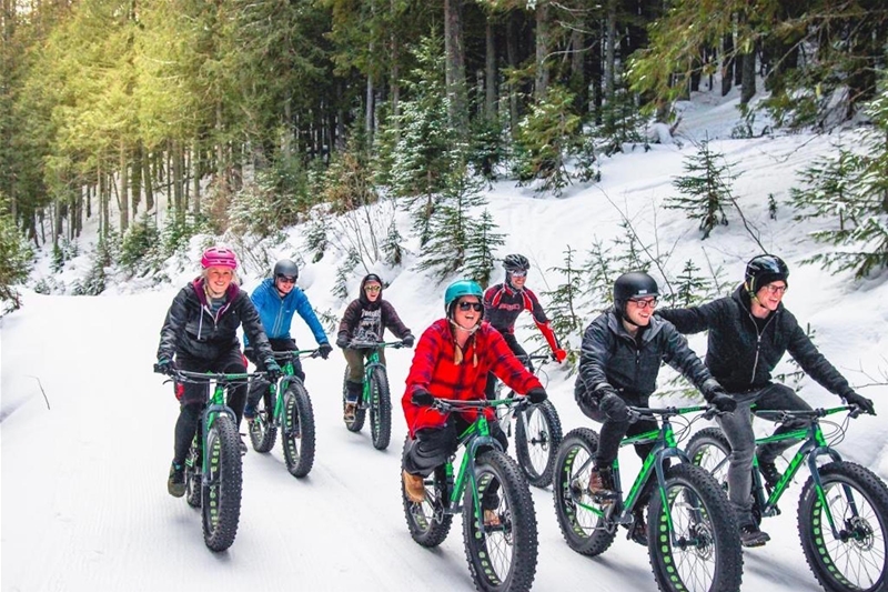 Fat biking at Fernie Alpine Resort