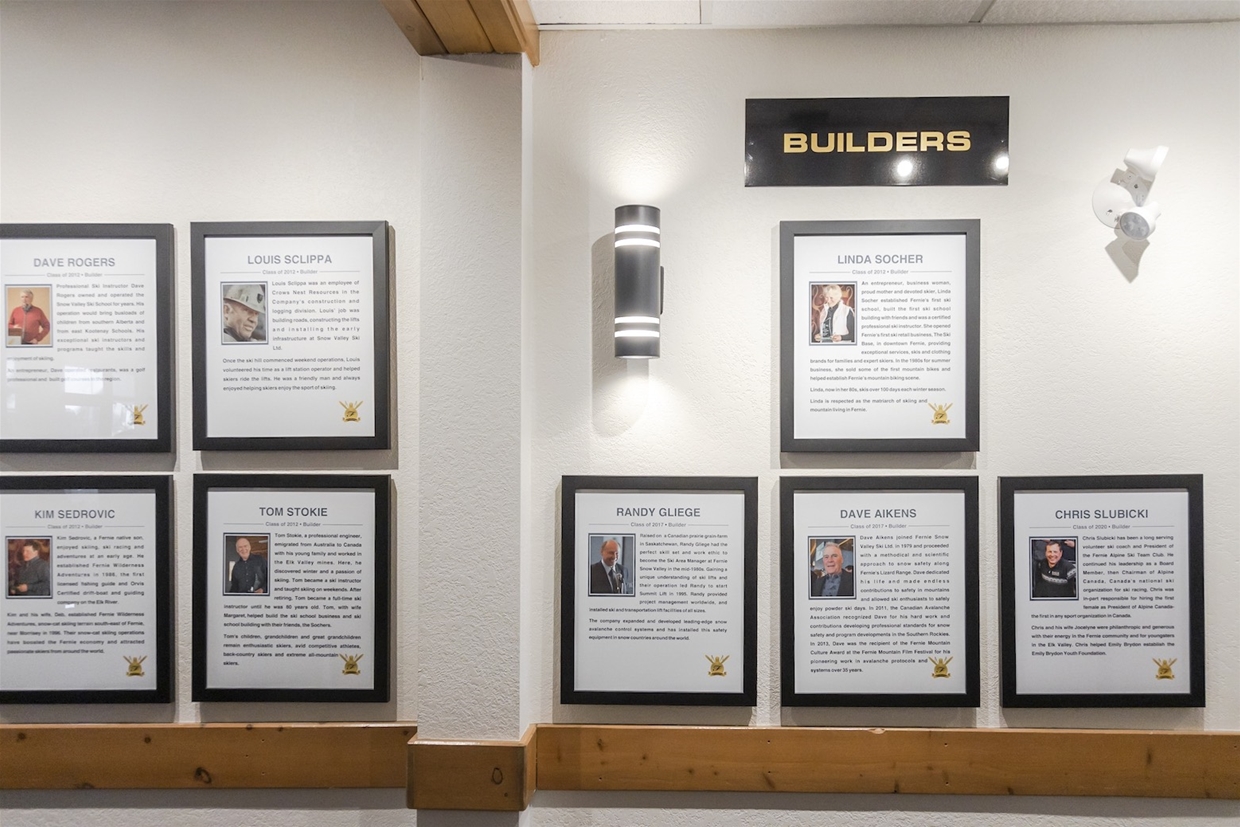 Fernie Skiing Heritage Wall of Fame - Builders