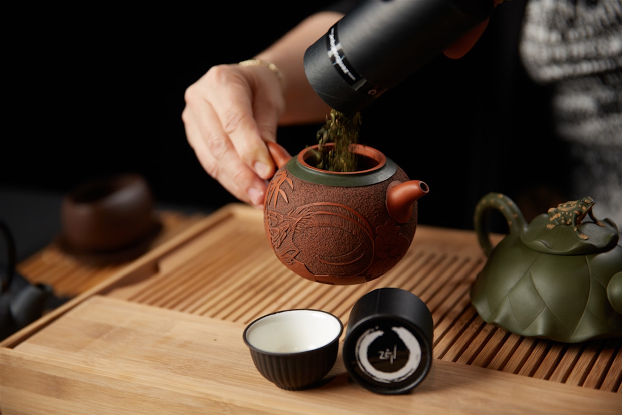 Preparing Taiwanese Tea at Freshies 