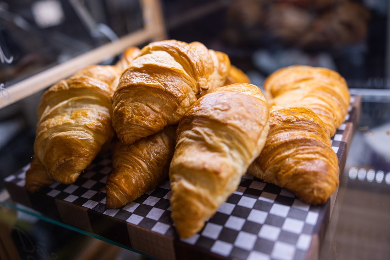 Fresh baked goods available with your morning coffee at Freshies Cafe