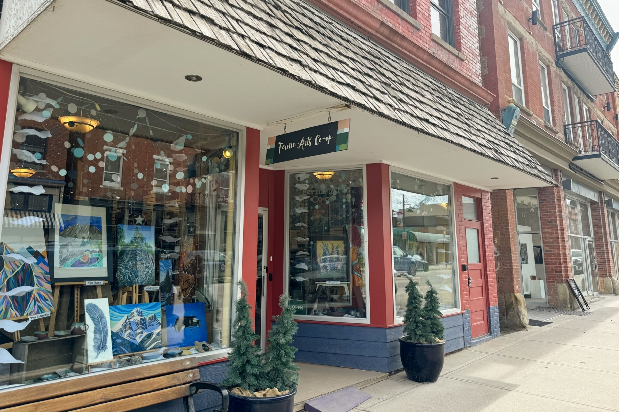Fernie Arts Co-op is located on 2nd Avenue