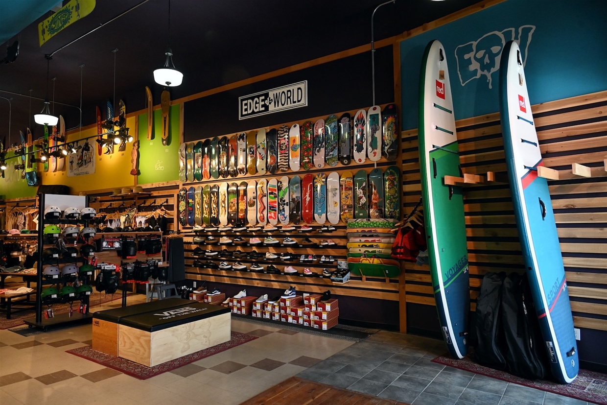 Snow, skate, paddle - Edge of the world has it all!