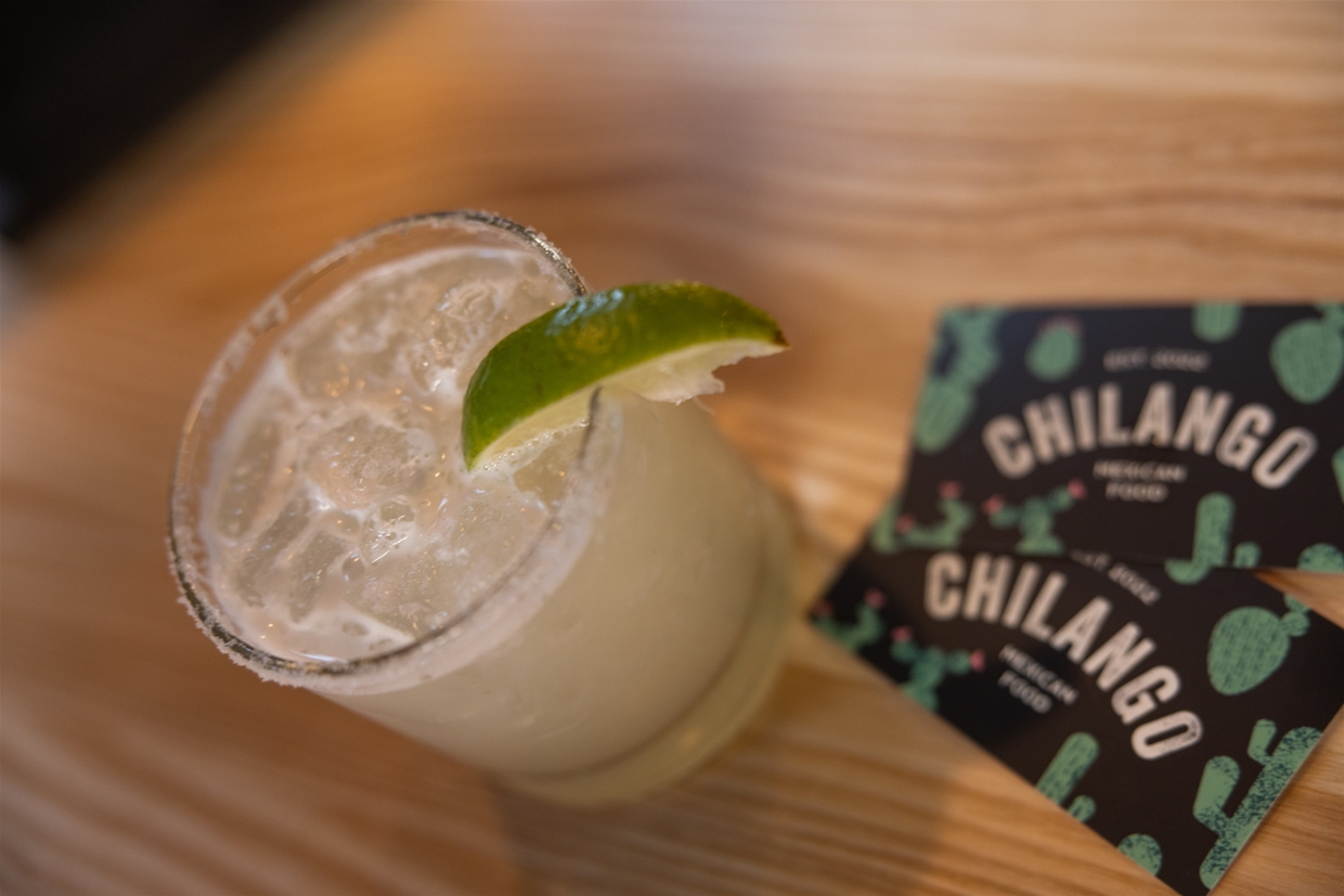 Freshly made margaritas