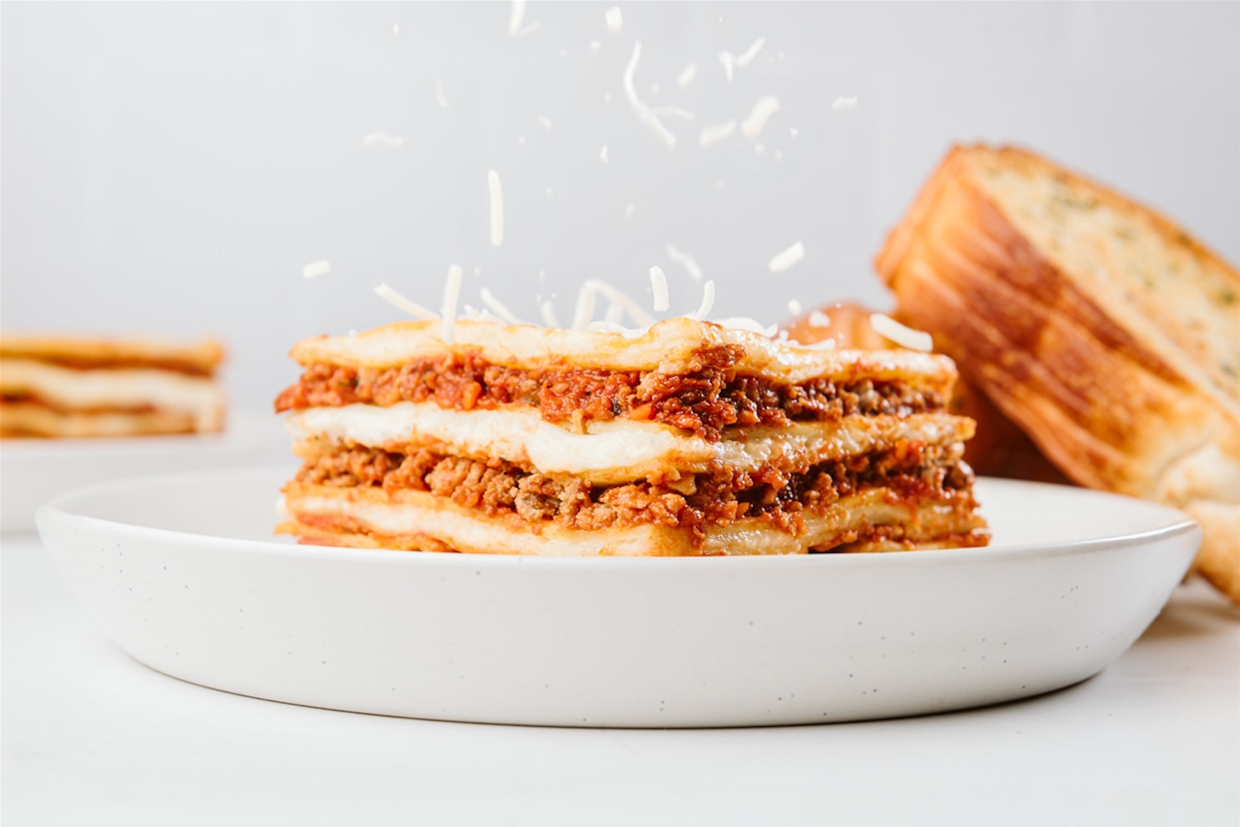 Entress include homestyle lasagne, crispy chicken, perogies and more