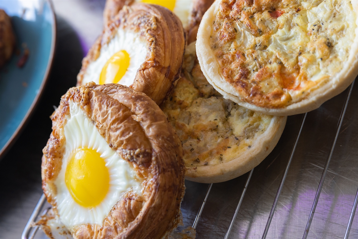 Savoury treats and sandwiches prepared daily. Hot drinks available to go. 