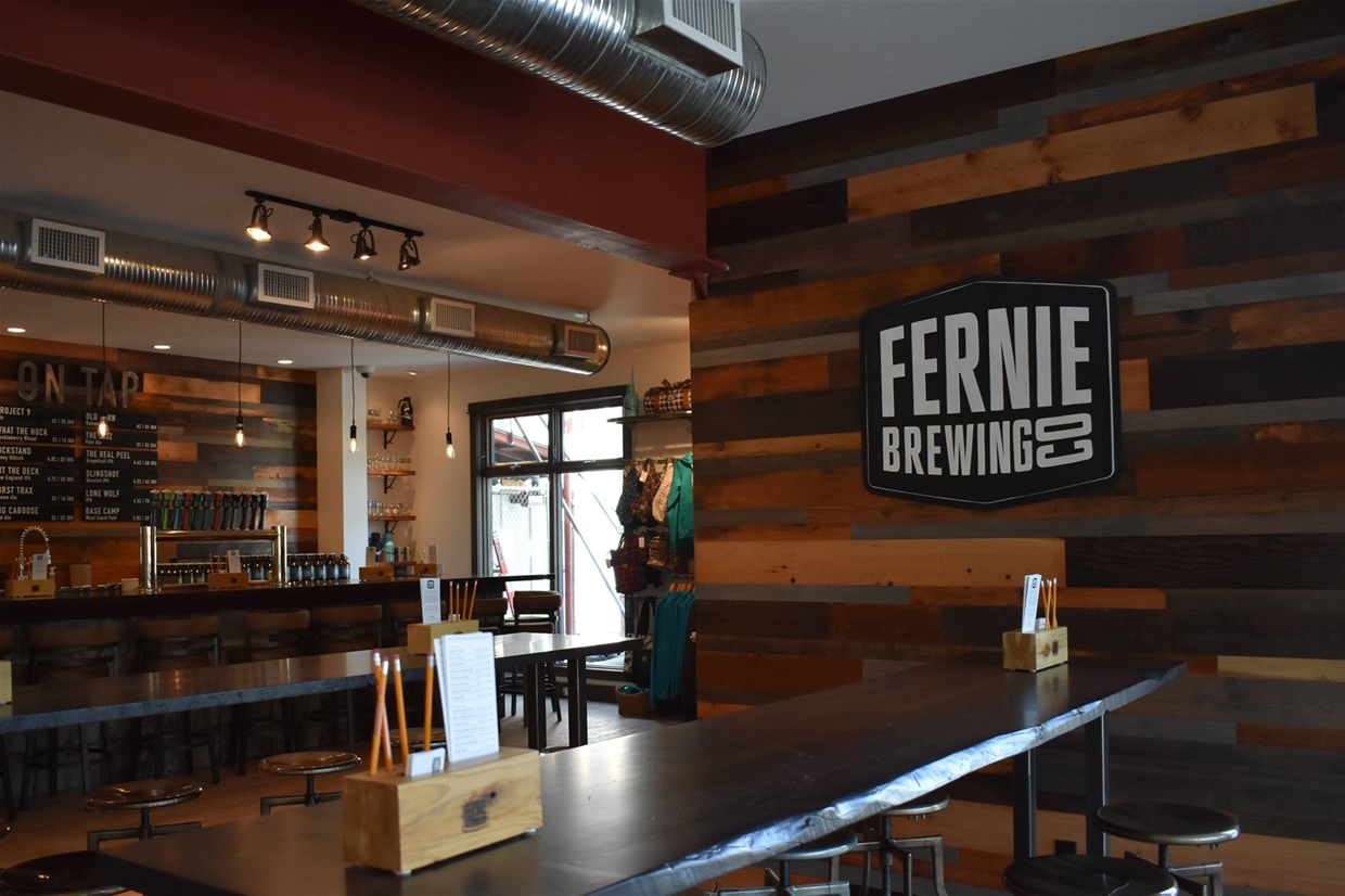 Spacious tap room renovated in 2017