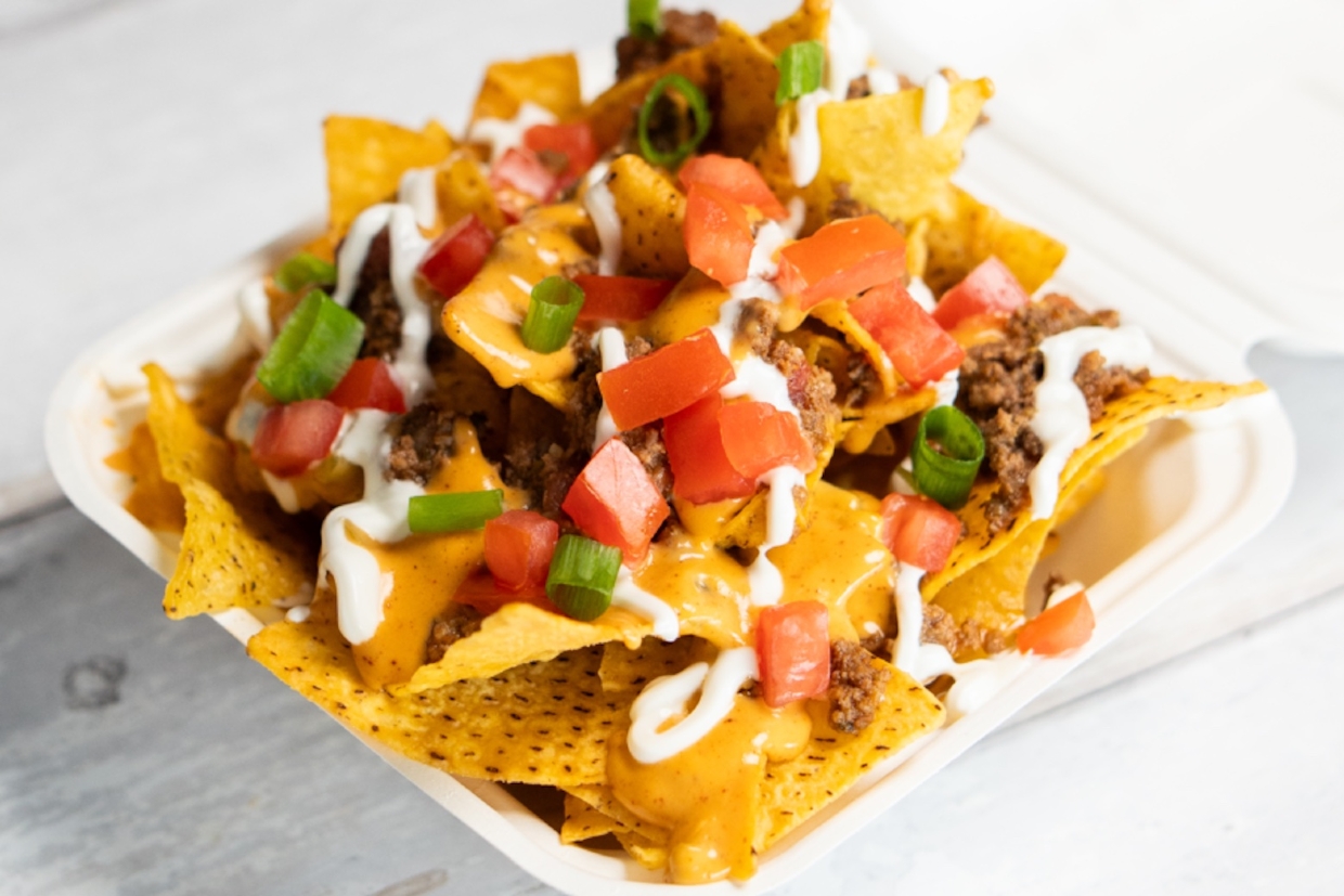 Choose your side: fries, chips, churros!