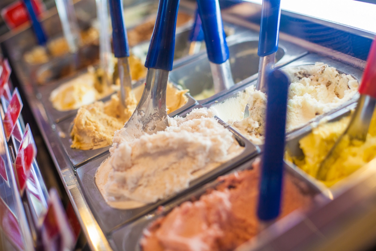 Homemade Gelato made every summer season