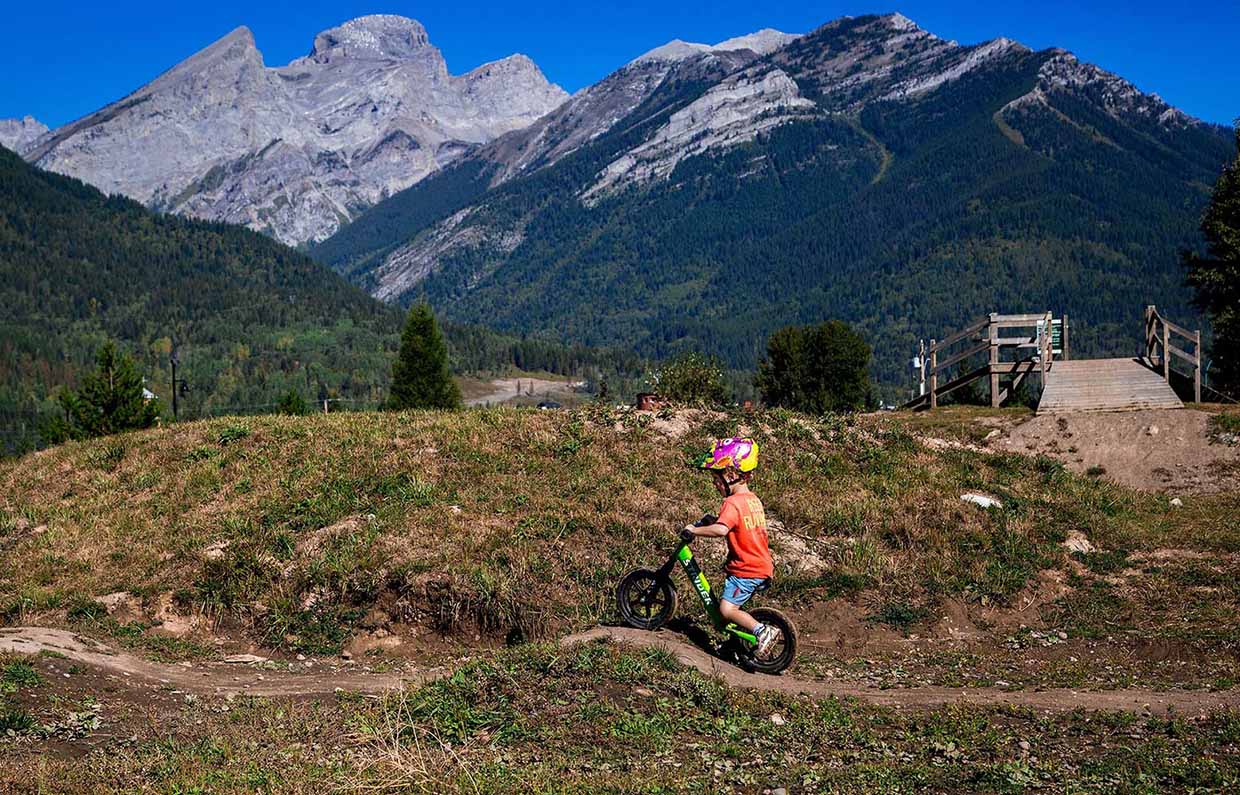 Learn some new skills in the dirt jump park!