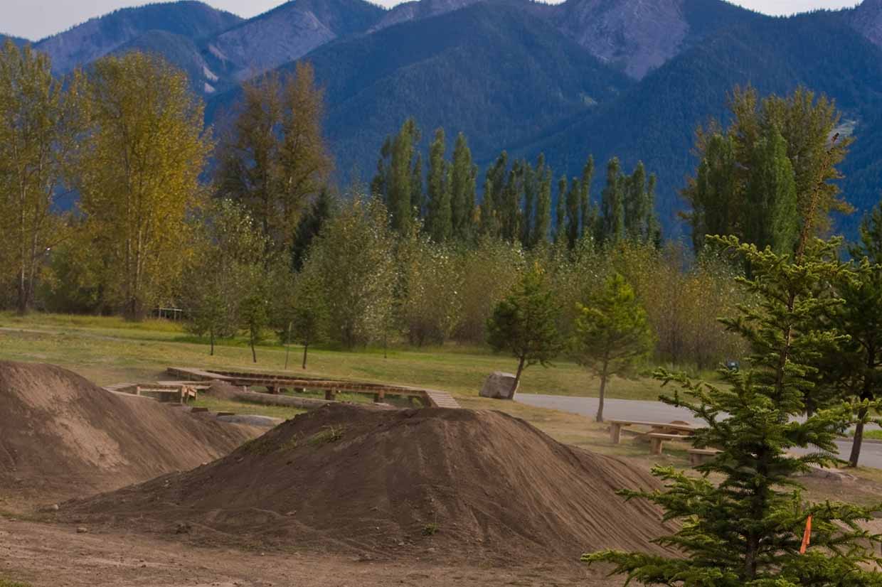 Jumps at the Dirt Jump Park