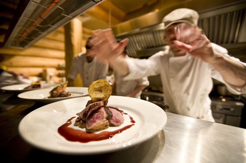 Main Course at Island Lake Lodge 