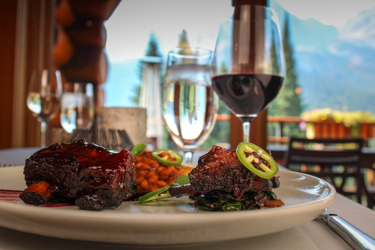 Dining at The Tamarack Lodge