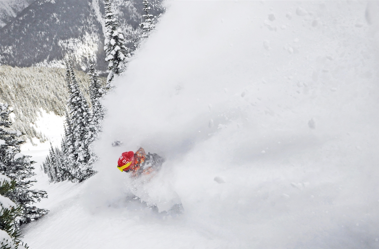 Catskiing at Island Lake