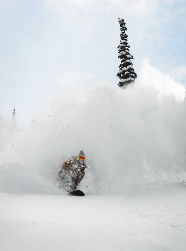 Epic powder turns at Island Lake Catskiing