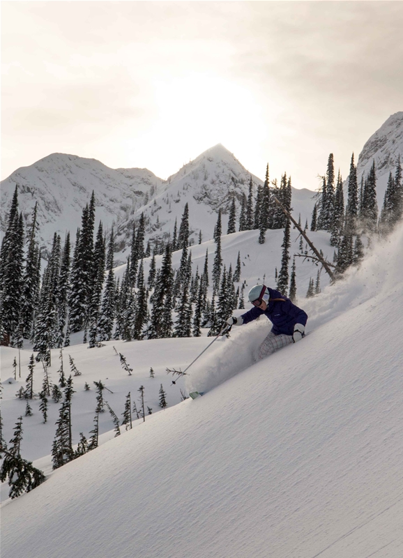 Epic powder turns at Island Lake Catskiing
