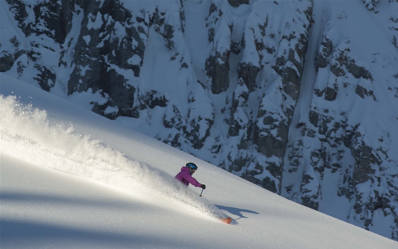 Unforgettable lines ski touring with Island Lake Lodge 