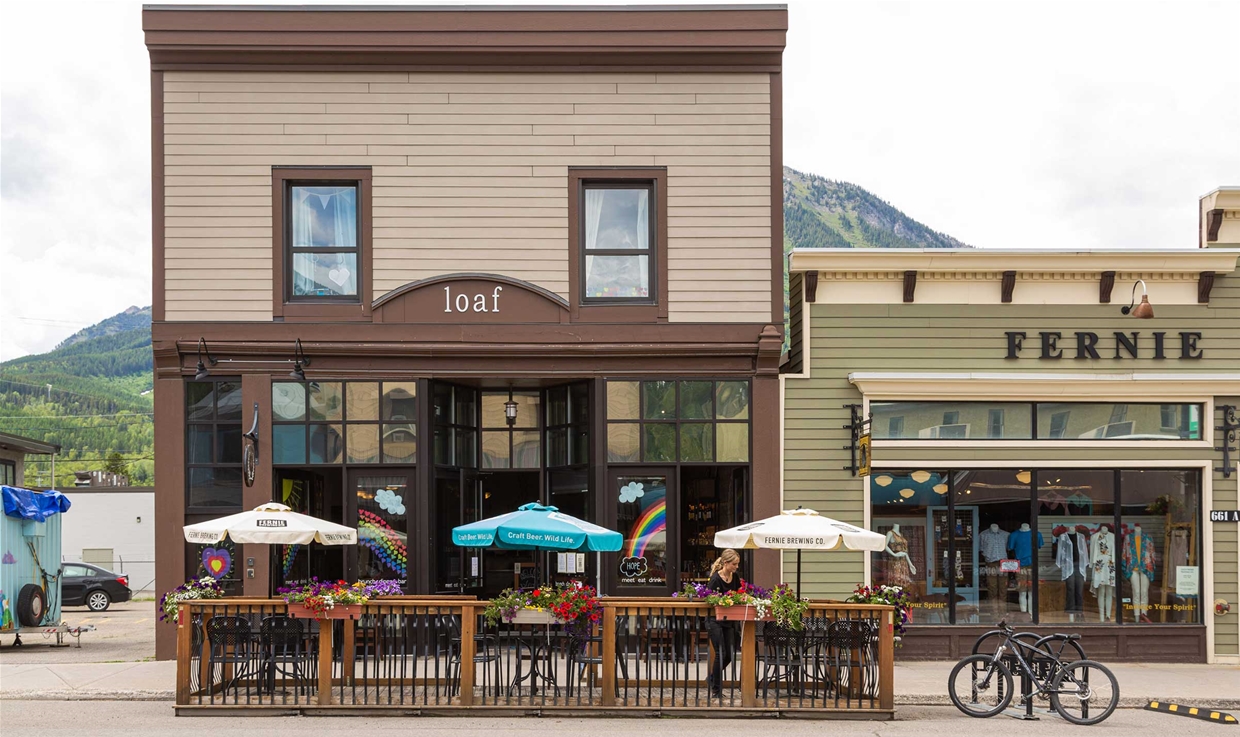 Patio at the Loaf in Historic Downtown