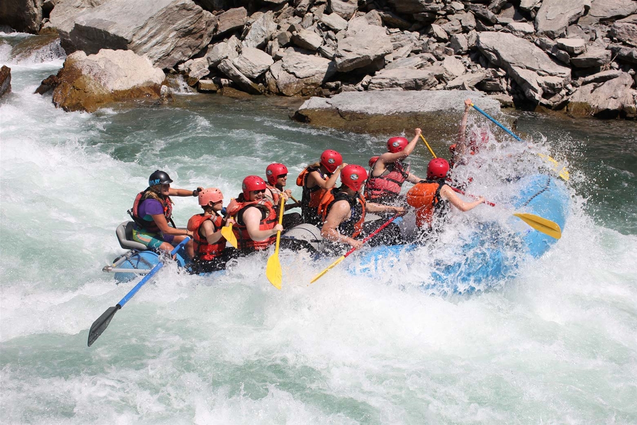 White water rafting the Elk River in Fernie