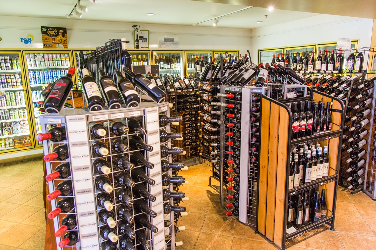 Local and international wine selection