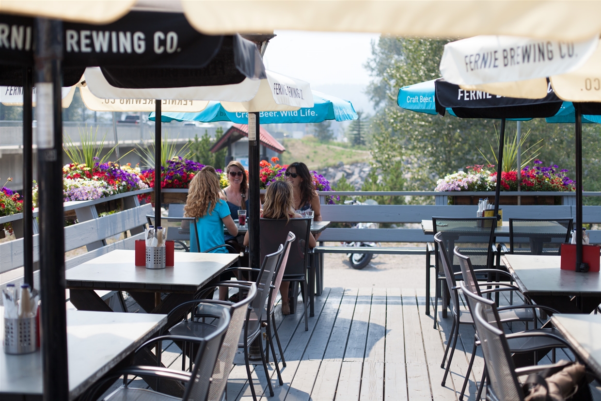 Patio time by the river