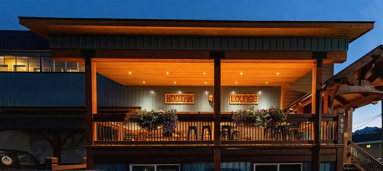 Enjoy a nice summer evening on the new Kodiak patio