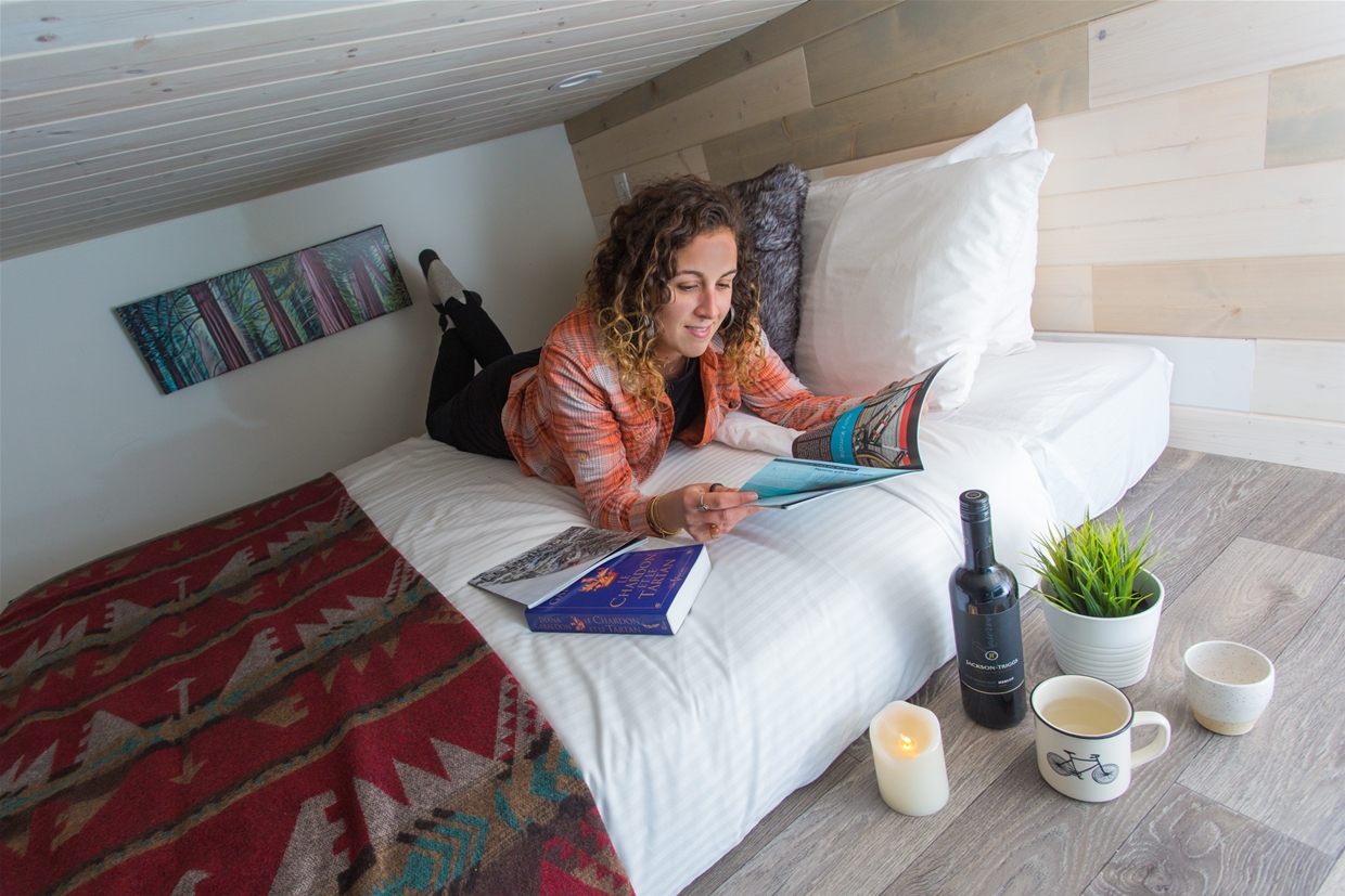 Sleep in Snow Valley Lodging's cozy tiny homes