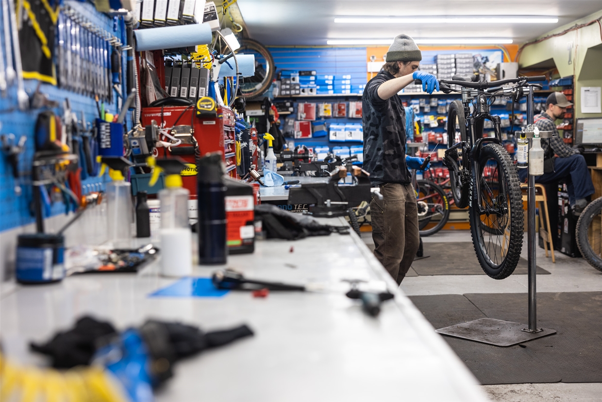 Bike servicing available all-year round at Straight Line Bicycles