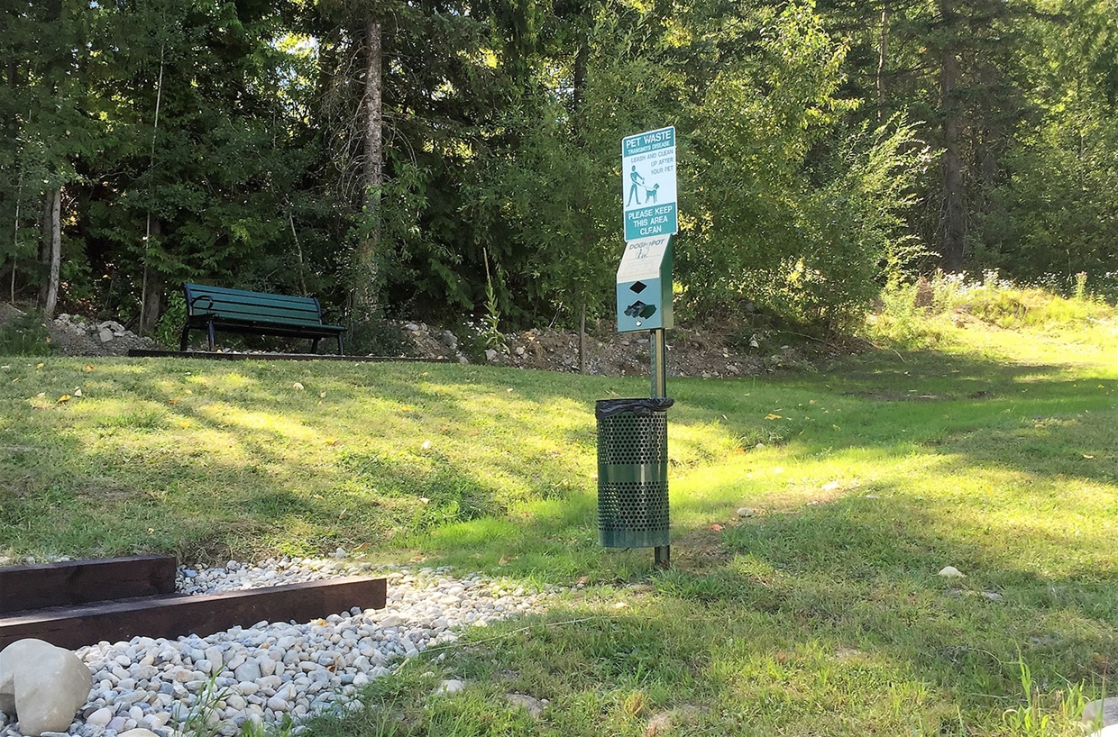 Mini dog park at Fernie Fox Hotel