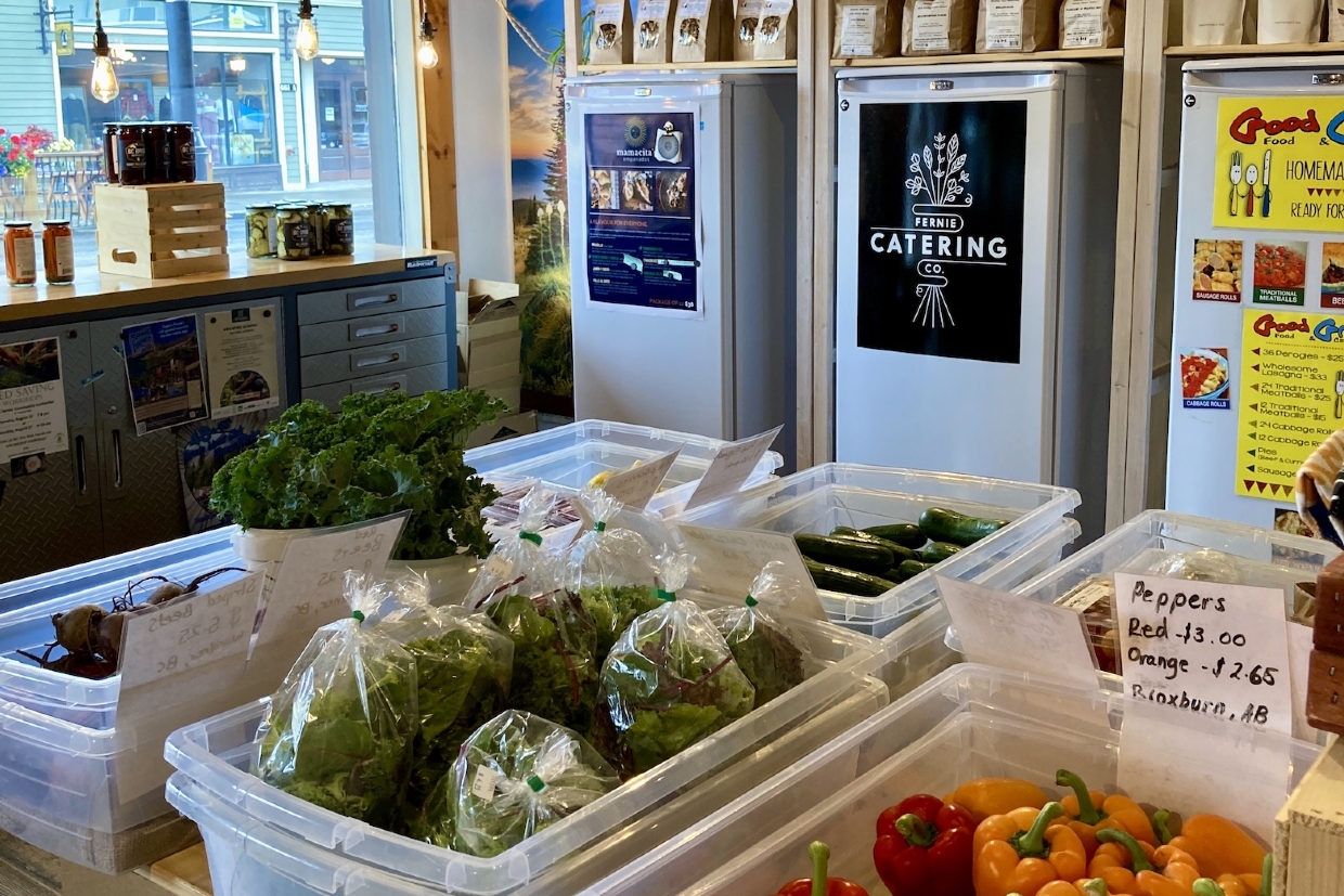 Locally produced meats, frozen meals and BC products