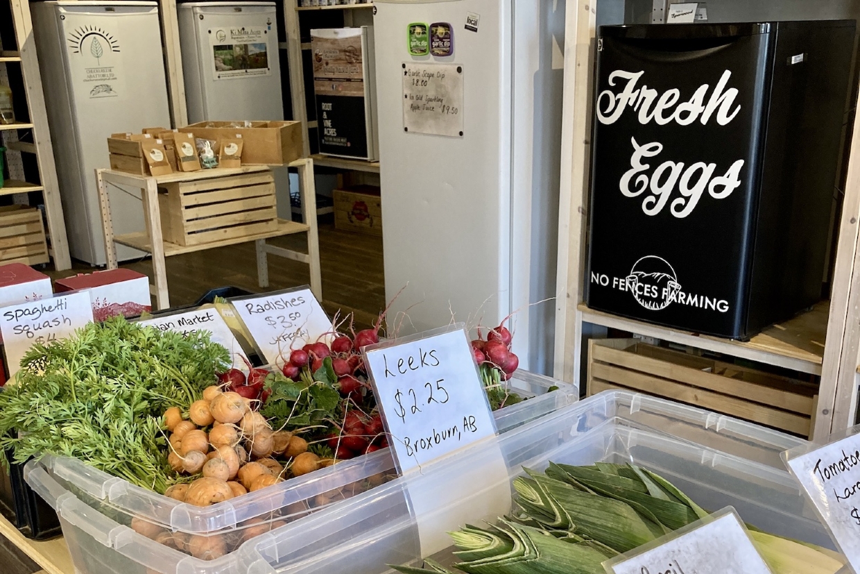 Fresh vegetables and produce