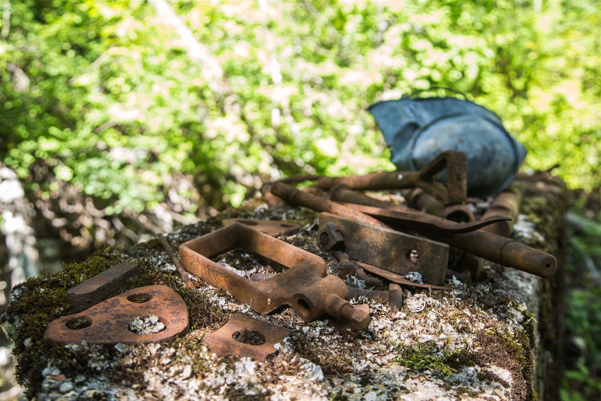 Pieces of history are still left behind