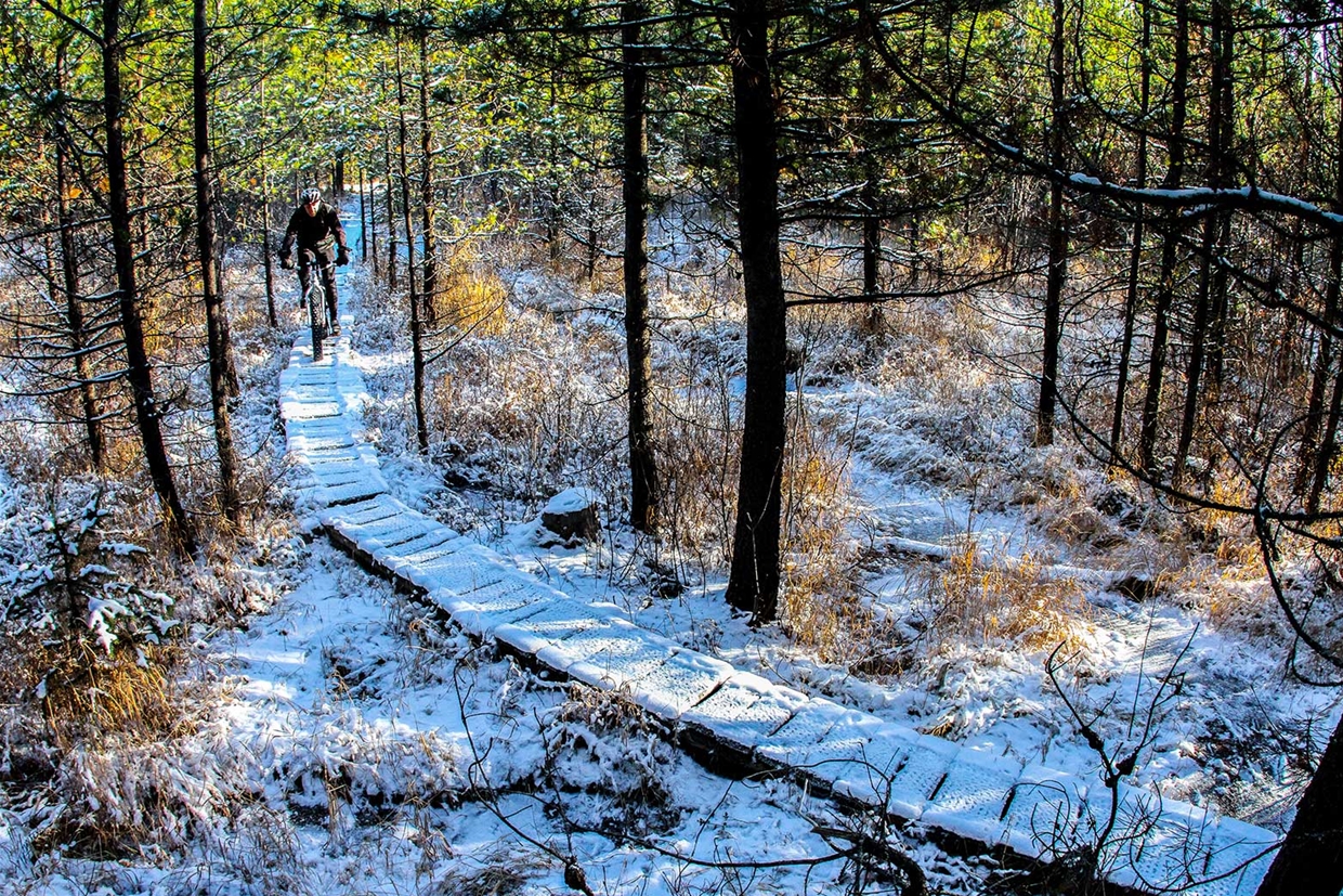 Fatbike on the trails all winter